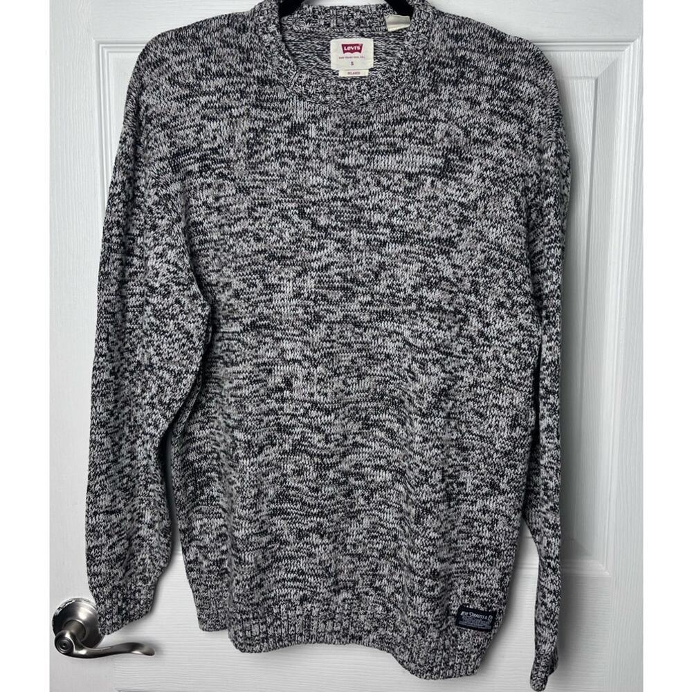 Levi's Men's Pullover Relaxed Long Sleeve Knit Sweater Size Small Crew Neck